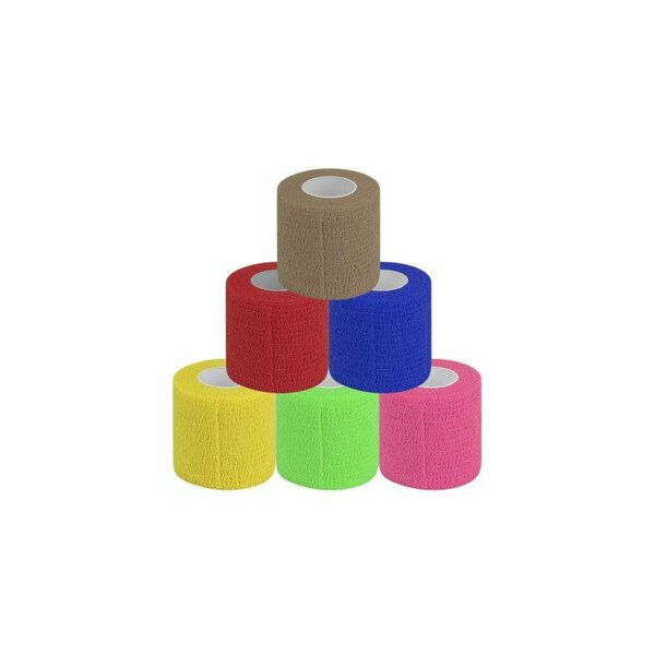 Oasis Cohesive Tape, 2 in. x 5 Yards, Assorted Colors, 36PK OF2BX